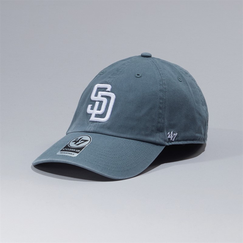 47Brand San Diego Padres MLB Clean Up Adjustable Cap Charcoal