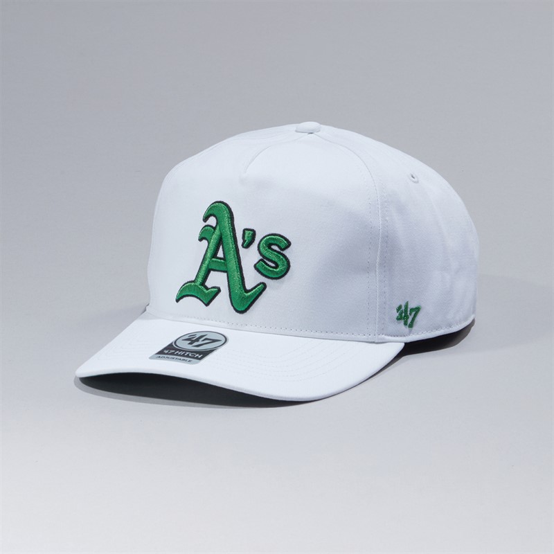 47Brand Oakland Athletics MLB Natural Chain Stitch Hitch Cap White/Green