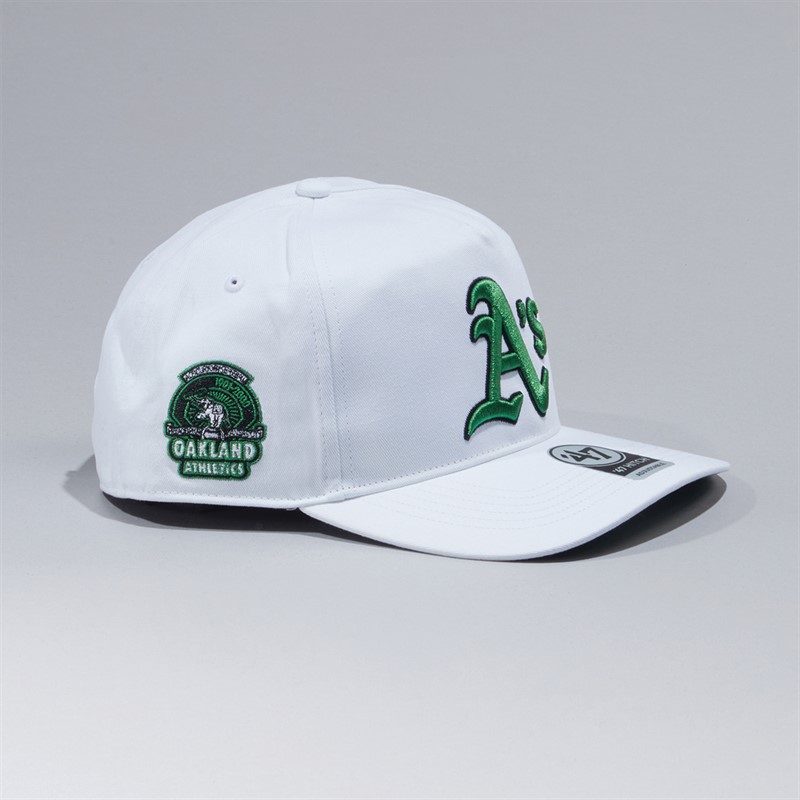 47Brand Oakland Athletics MLB Natural Chain Stitch Hitch Cap White/Green