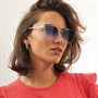 Sunsentials Womens Round Sunglasses Silver