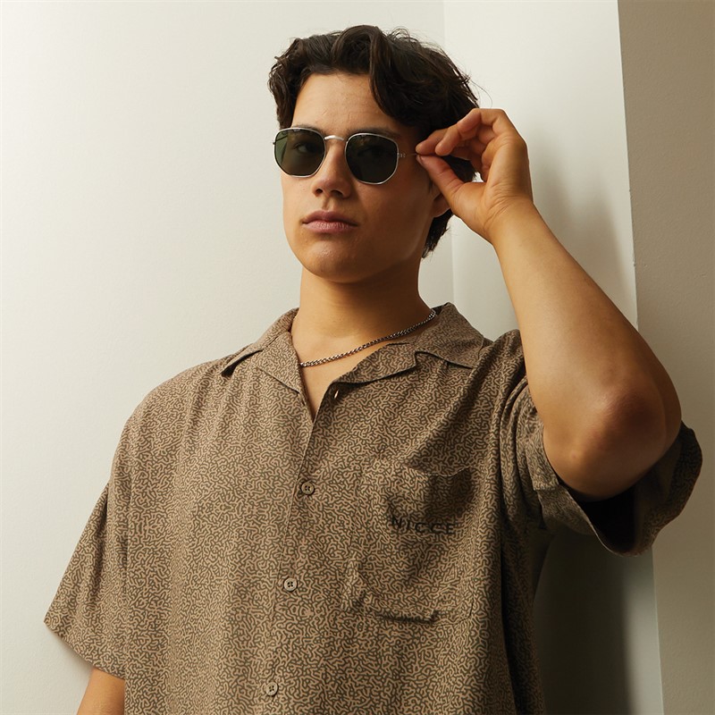 Sunsentials Mens Round Sunglasses Silver