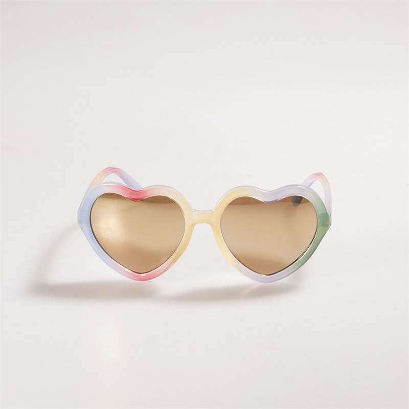 Sunsentials Girls Pastel Rainbow Heart Sunglasses Rainbow Ombre