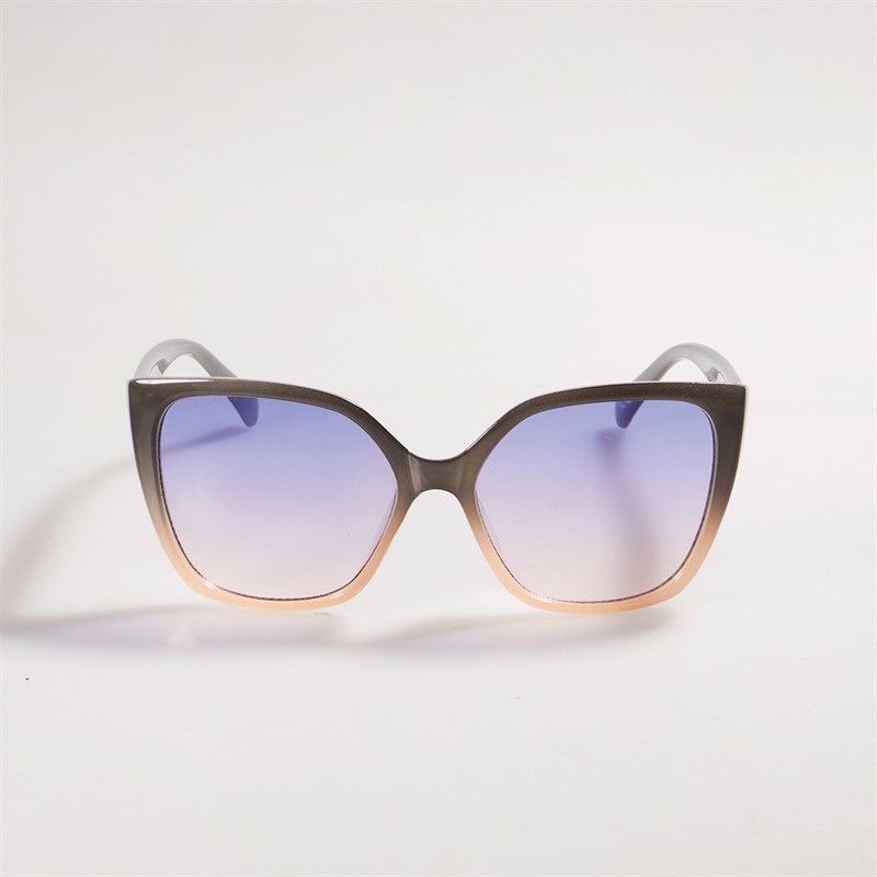 Sunsentials Womens Angular Square Sunglasses Ombre