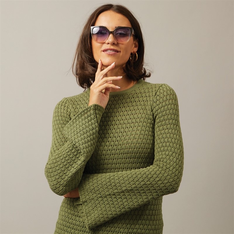 Sunsentials Womens Angular Square Sunglasses Ombre