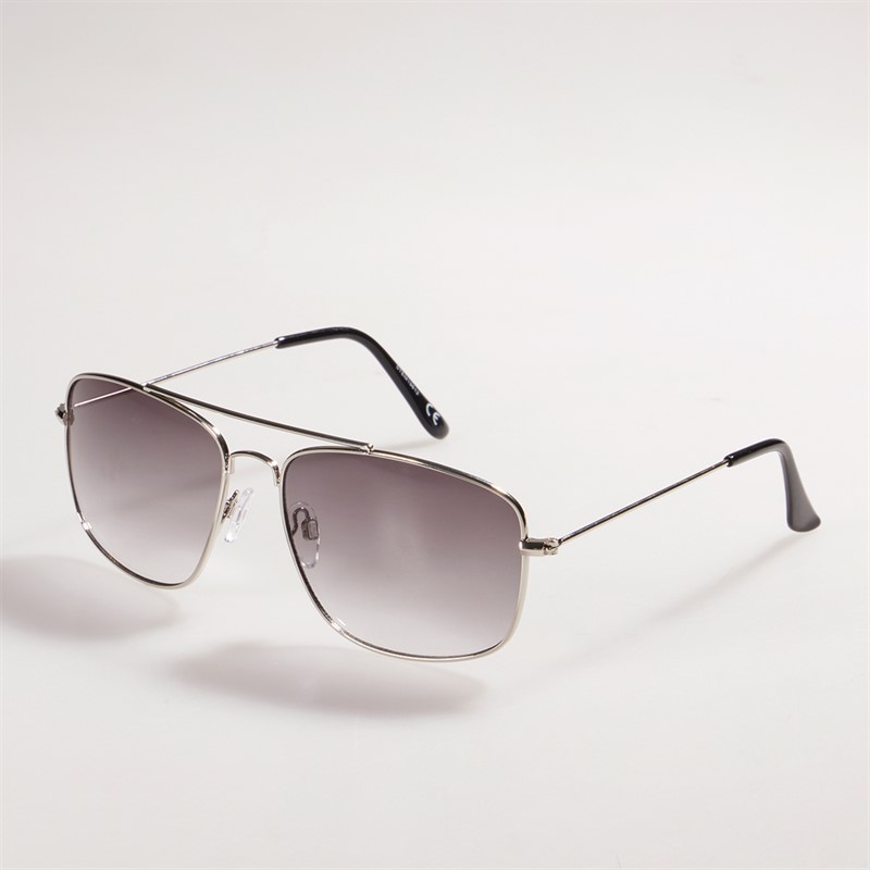 Sunsentials Mens Metal Square Sunglasses Silver - Size OS