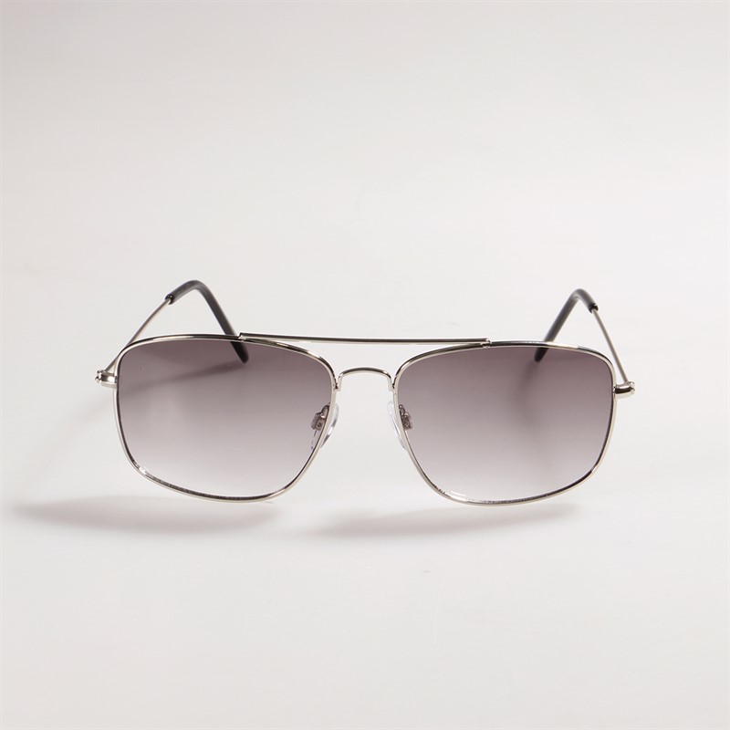 Sunsentials Mens Metal Square Sunglasses Silver