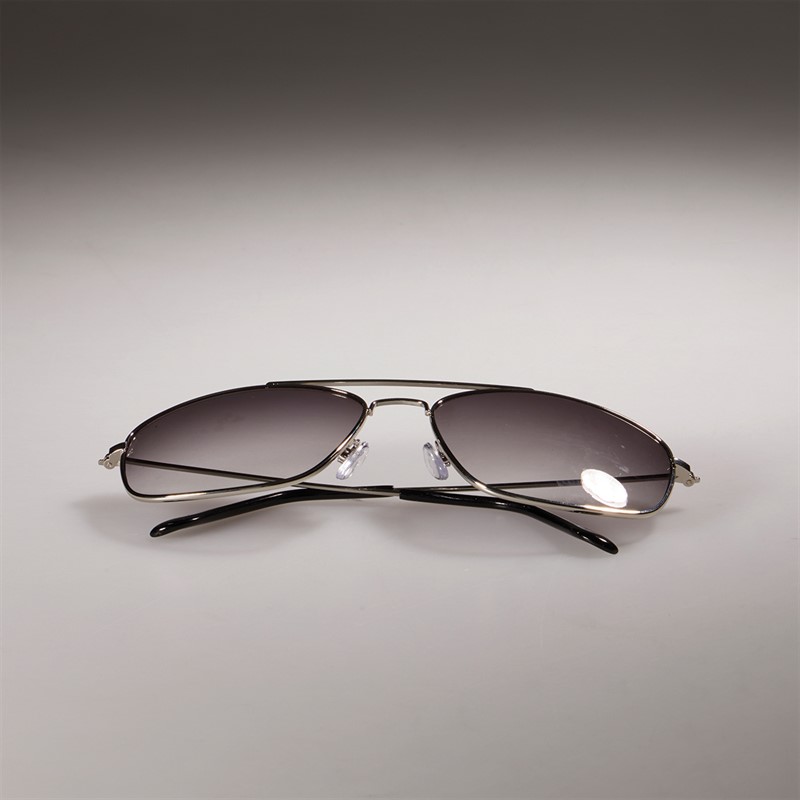 Sunsentials Mens Metal Square Sunglasses Silver