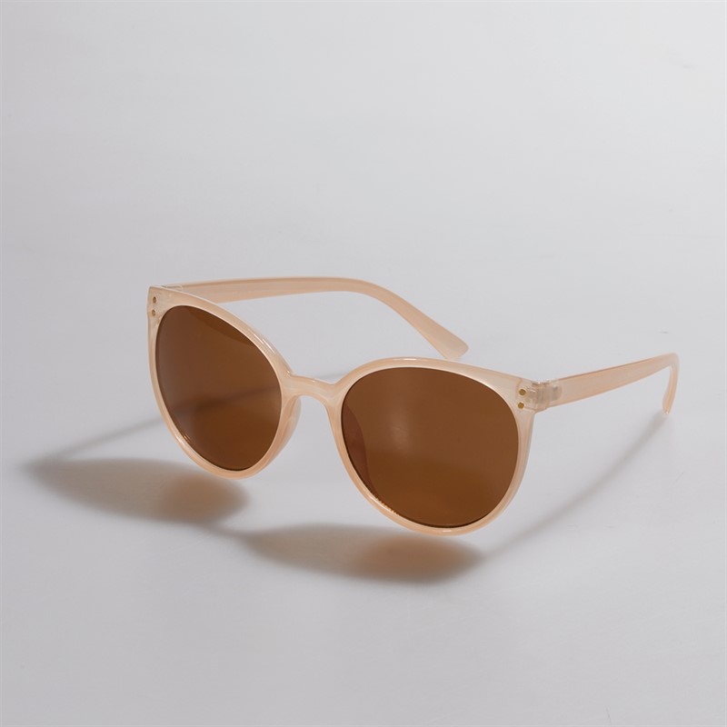 Sunsentials Womens Soft Cat Round Sunglasses Milky Pink