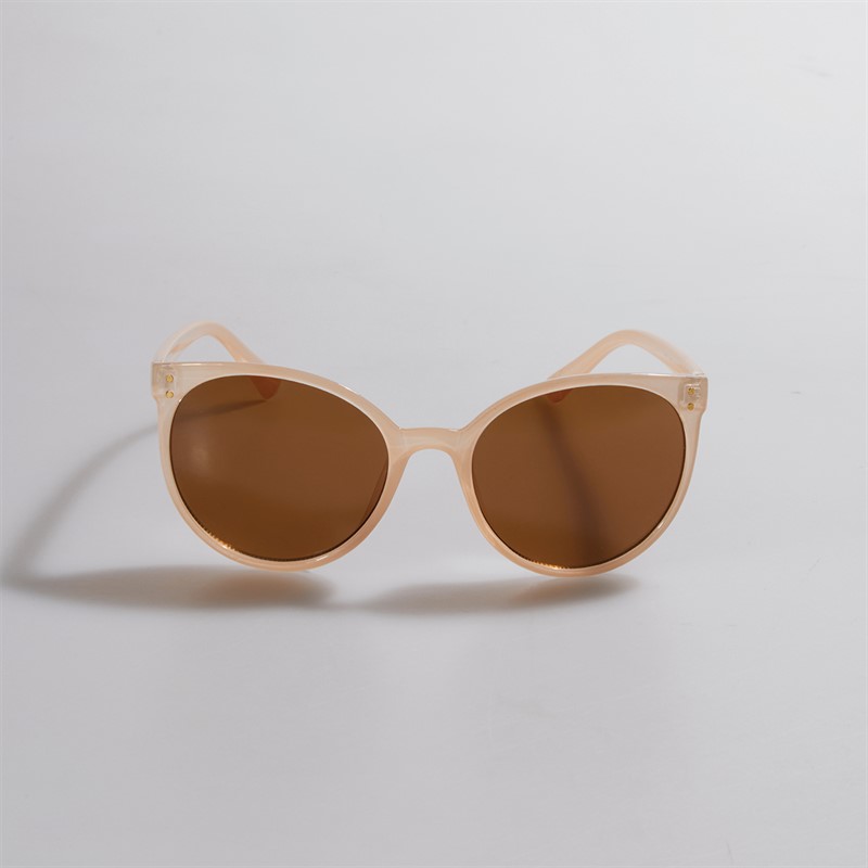 Sunsentials Womens Soft Cat Round Sunglasses Milky Pink