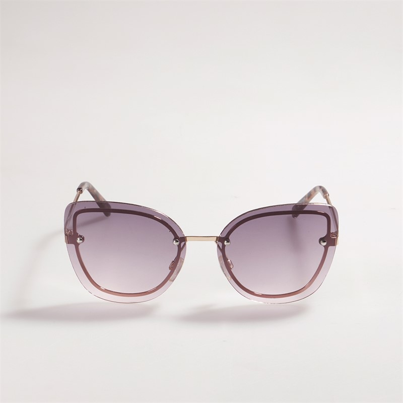 Sunsentials Womens Laminated Metal Sunglasses Gold