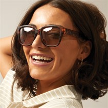 Sunsentials Womens Square Sunglasses Matte Tort