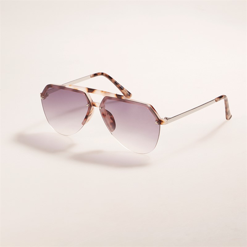 Sunsentials Womens Celeste Avi Sunglasses Tortoise Shell With Shiny Silver Arms - Size OS