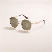 Sunsentials Womens Harlow Round Sunglasses Shiny Silver