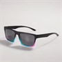 Sunsentials Womens Rectangle Square Sunglasses Black/Pink/Blue