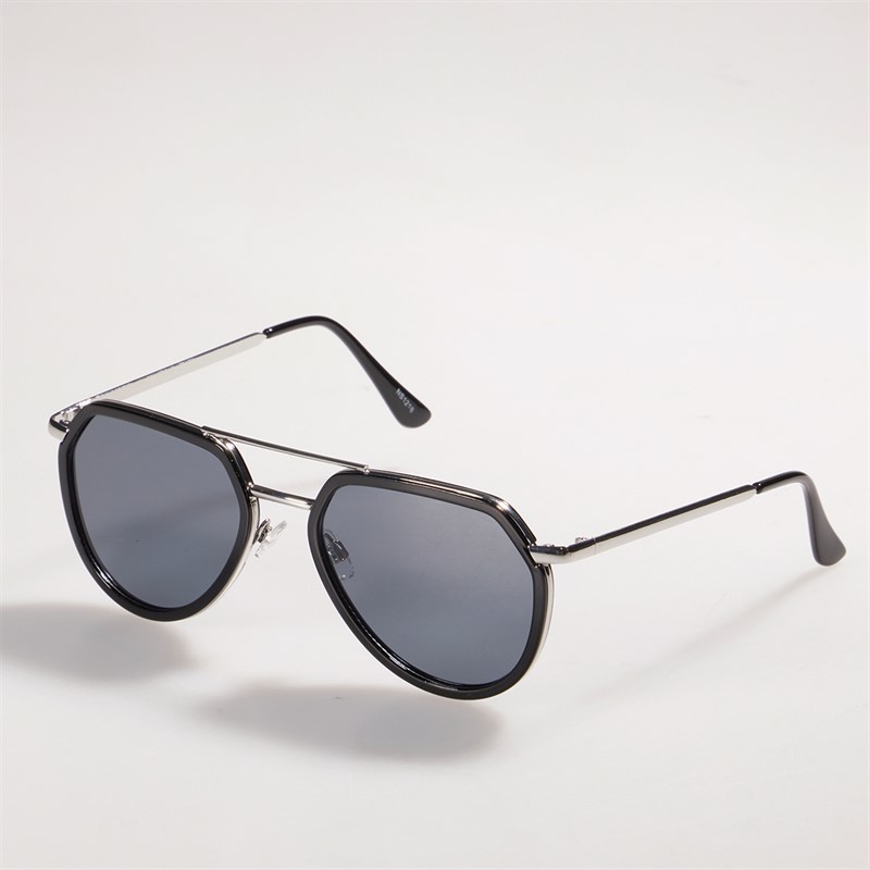 Sunsentials Pilot Sunglasses Shiny Black