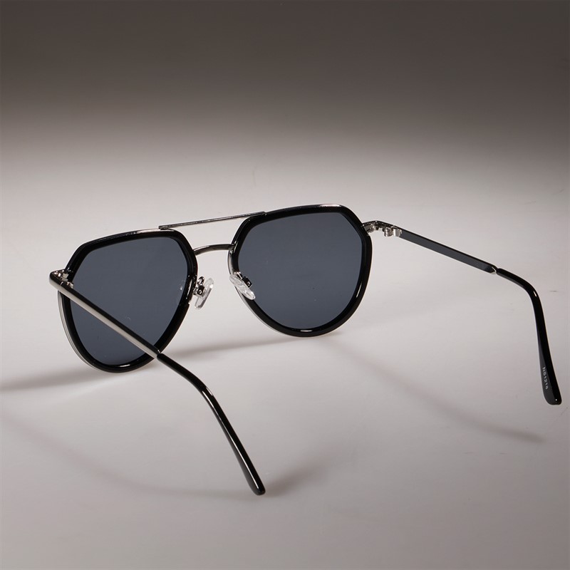 Sunsentials Pilot Sunglasses Shiny Black