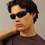 Sunsentials Mens Sports Wrap Sunglasses Black
