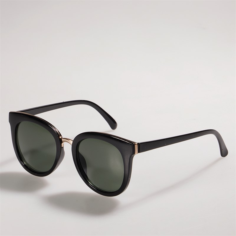 Sunsentials Womens Round Sunglasses Black