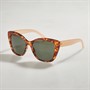 Sunsentials Womens Angled Square Sunglasses Multi Tort And Milky Natural
