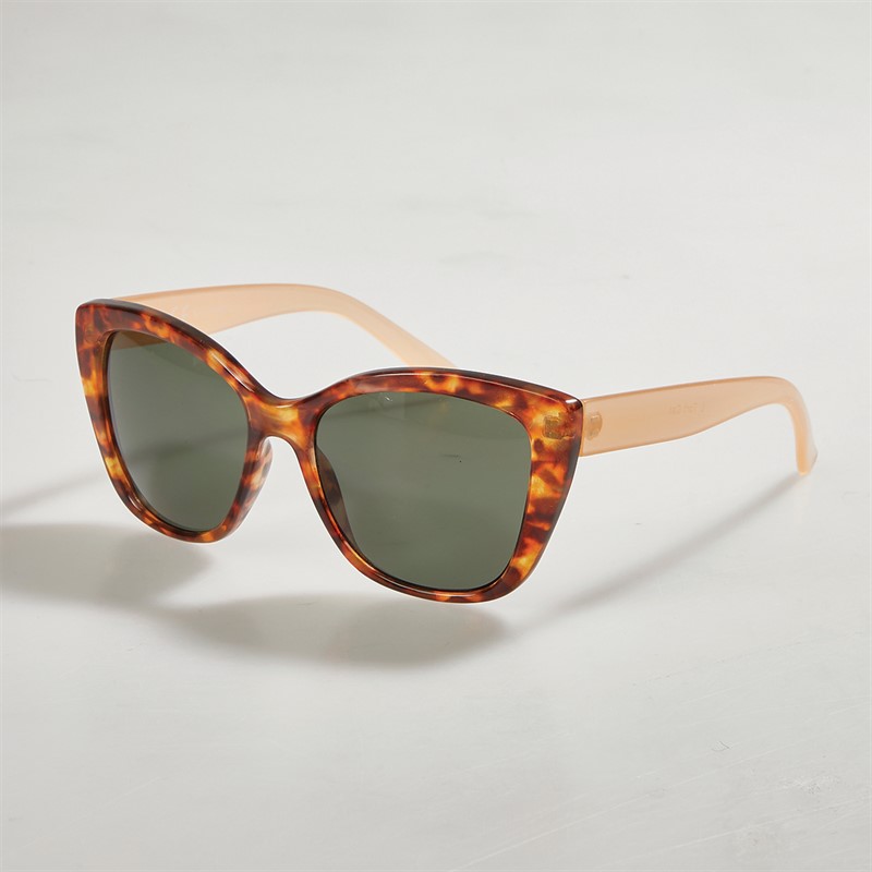 Sunsentials Womens Angled Square Sunglasses Multi Tort And Milky Natural - Size OS