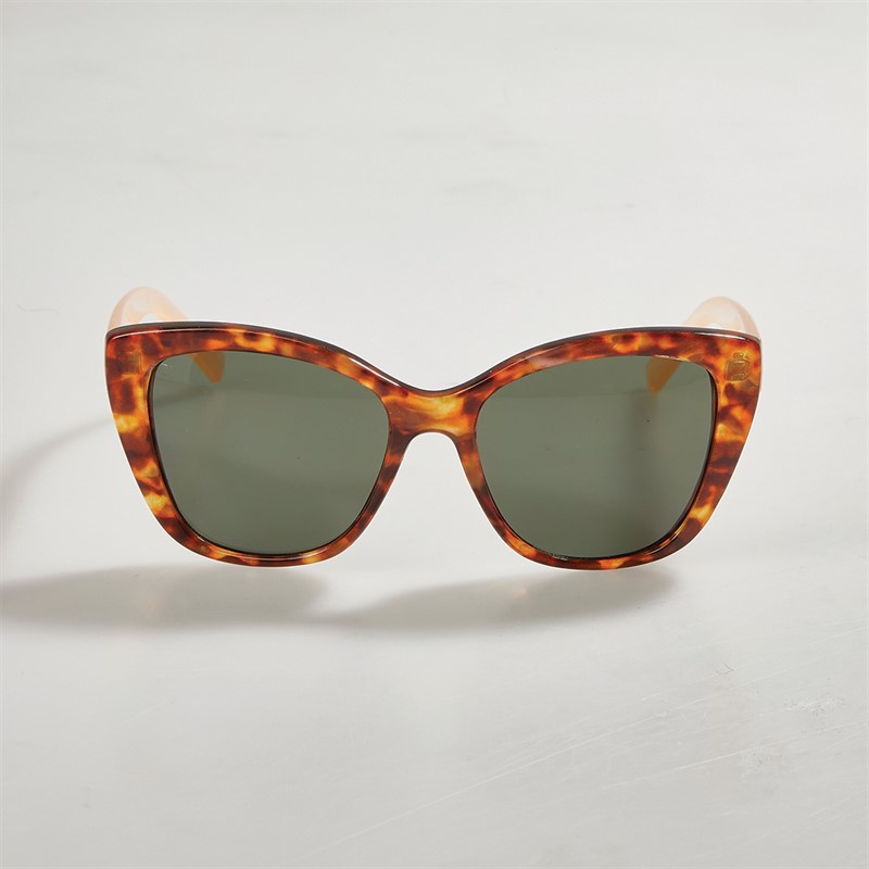 Sunsentials Womens Angled Square Sunglasses Multi Tort And Milky Natural