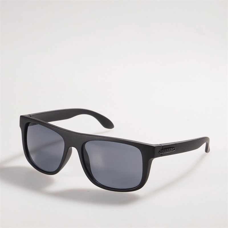 Sunsentials Mens Rectangle Sunglasses Black