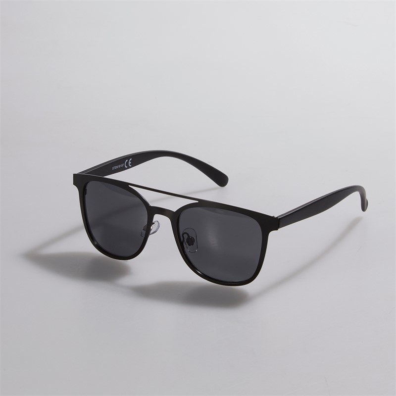 Sunsentials Mens Rounded Square Sunglasses Matte Black