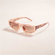 Sunsentials Womens Flat Top Palma Sunglasses Cream Brown Marble