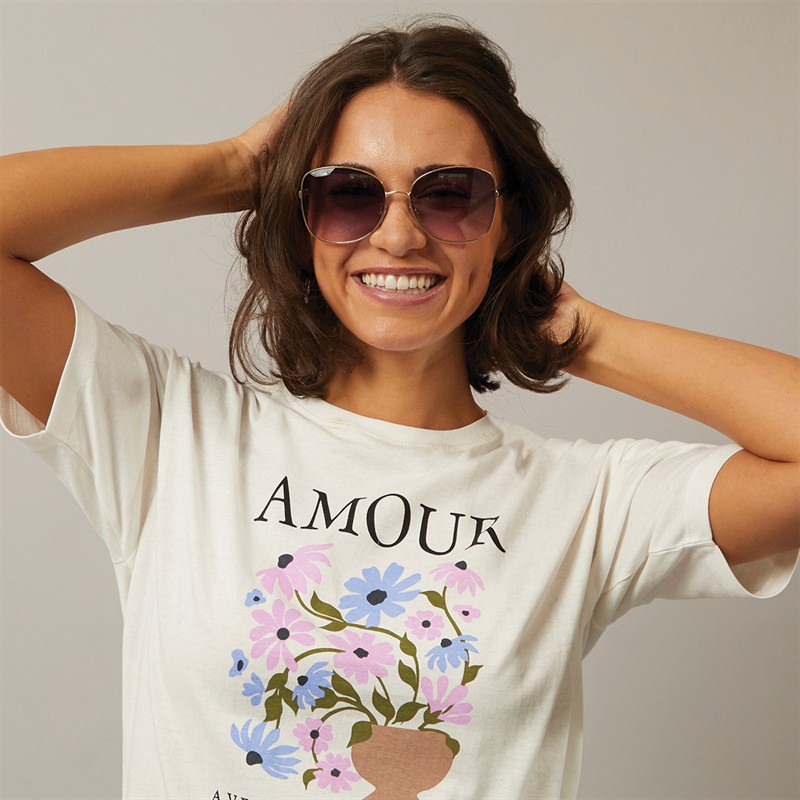 Sunsentials Womens Sunglasses Gold/Pink