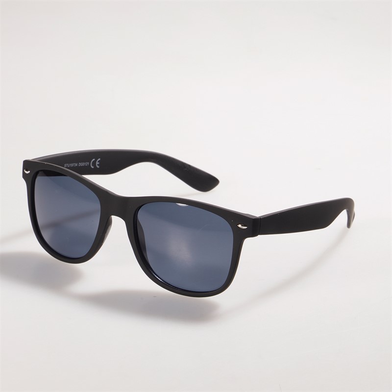Sunsentials Mens Round Square Sunglasses Matte Black