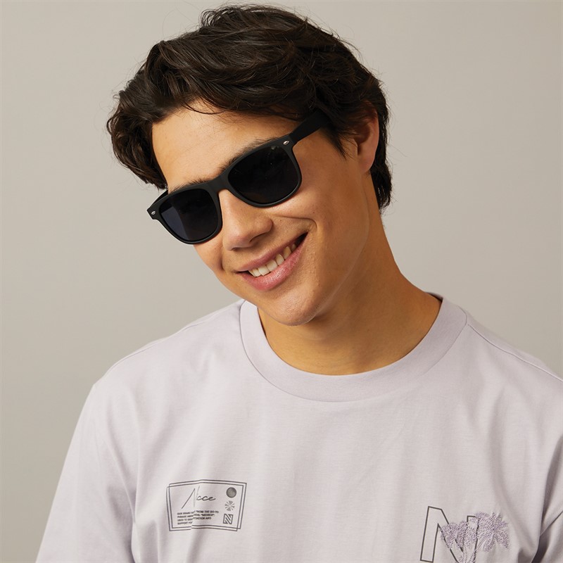 Sunsentials Mens Round Square Sunglasses Matte Black