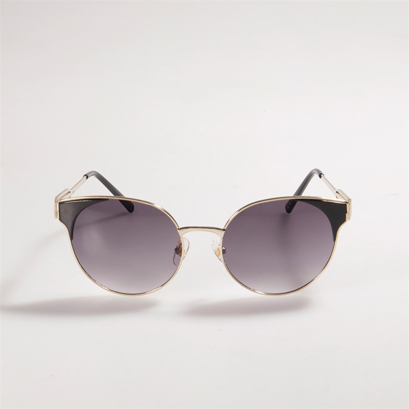 Sunsentials Womens Round Sunglasses Gold