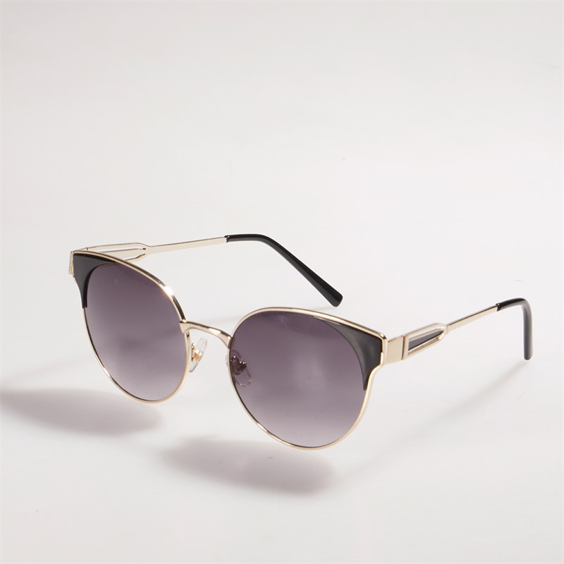 Sunsentials Womens Round Sunglasses Gold