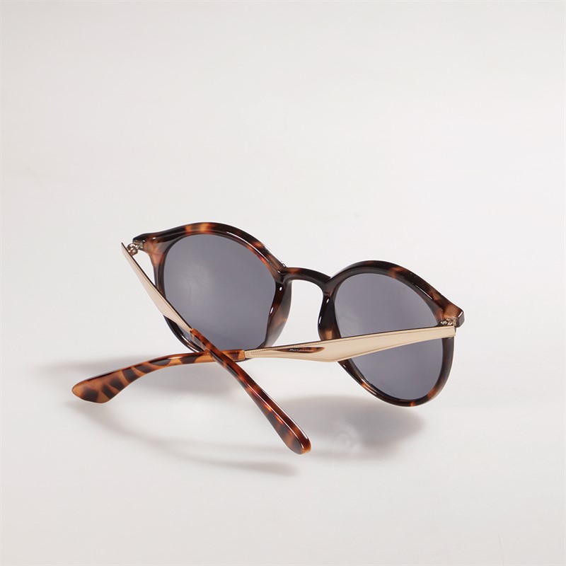 Sunsentials Womens Lucinda Rounds Sunglasses Tortoise Shell With Shiny Gold Arms