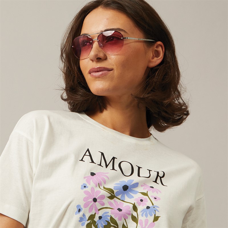 Sunsentials Womens Sunglasses Silver/Pink