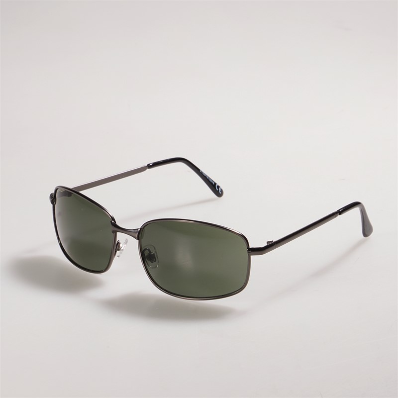 Sunsentials Mens Metal Wrap Sunglasses Gun