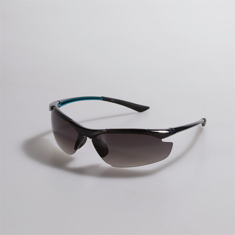 Sunsentials Semi Rim Wrap Sunglasses Black And Xtal Blue