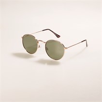 Sunsentials Womens Metro Rounds Sunglasses Gold