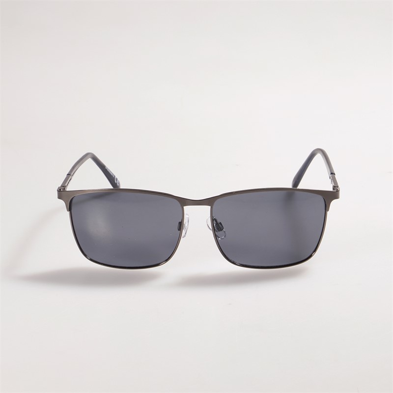 Sunsentials Mens Rounded Square Sunglasses Black