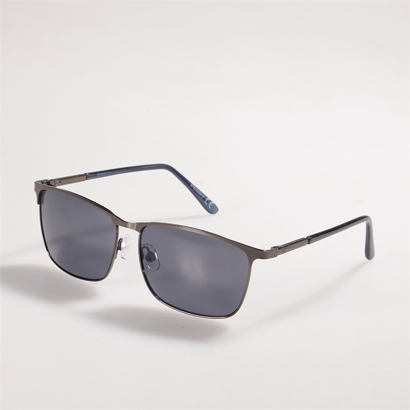 Sunsentials Mens Rounded Square Sunglasses Black