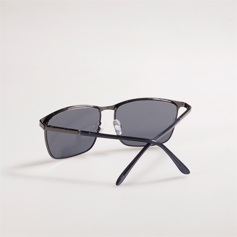 Sunsentials Mens Rounded Square Sunglasses Black