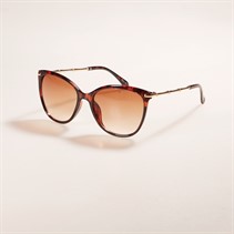 Sunsentials Womens Bamboo Metal Temple Sunglasses Shiny Tort With Shiny Gold Arms