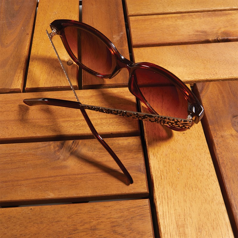 Sunsentials Womens Cat Eye Sunglasses Xtal Brown