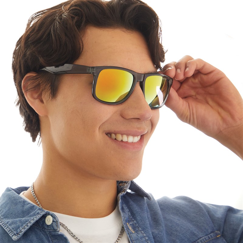 Sunsentials Mens Rectangle Sunglasses Xtal Grey