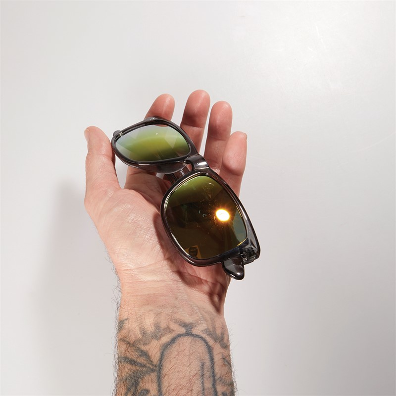 Sunsentials Mens Rectangle Sunglasses Xtal Grey