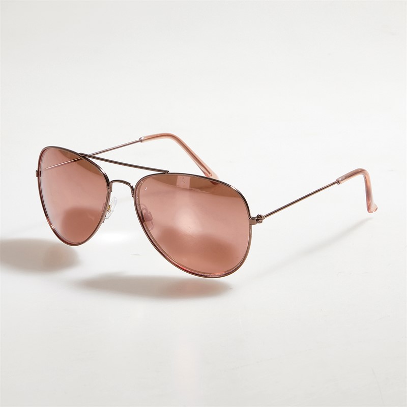 Sunsentials Womens Aviator Sunglasses Rose Gold