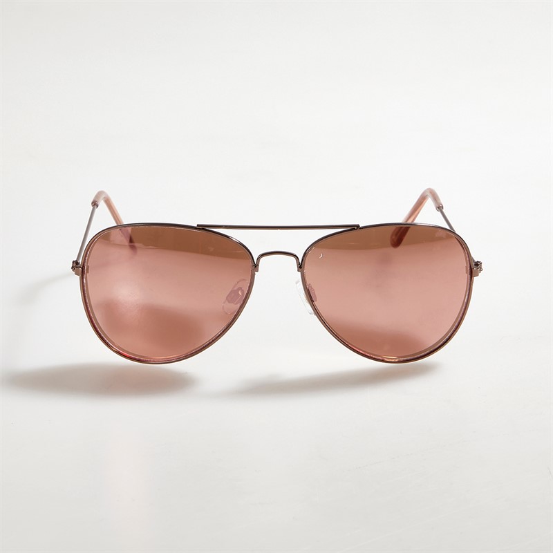 Sunsentials Womens Aviator Sunglasses Rose Gold