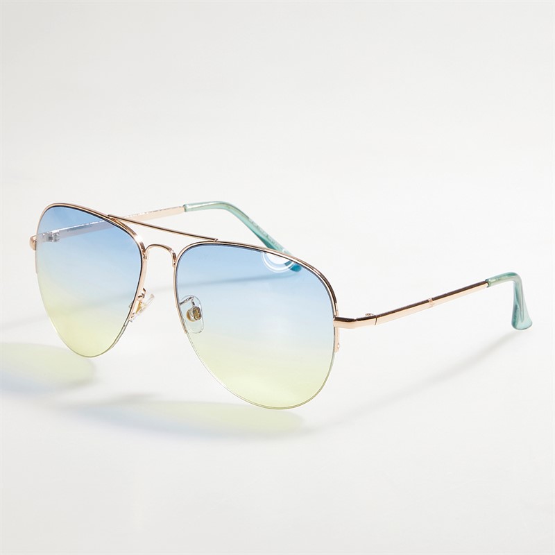 Sunsentials LA Express Aviator Sunglasses Green/Yellow