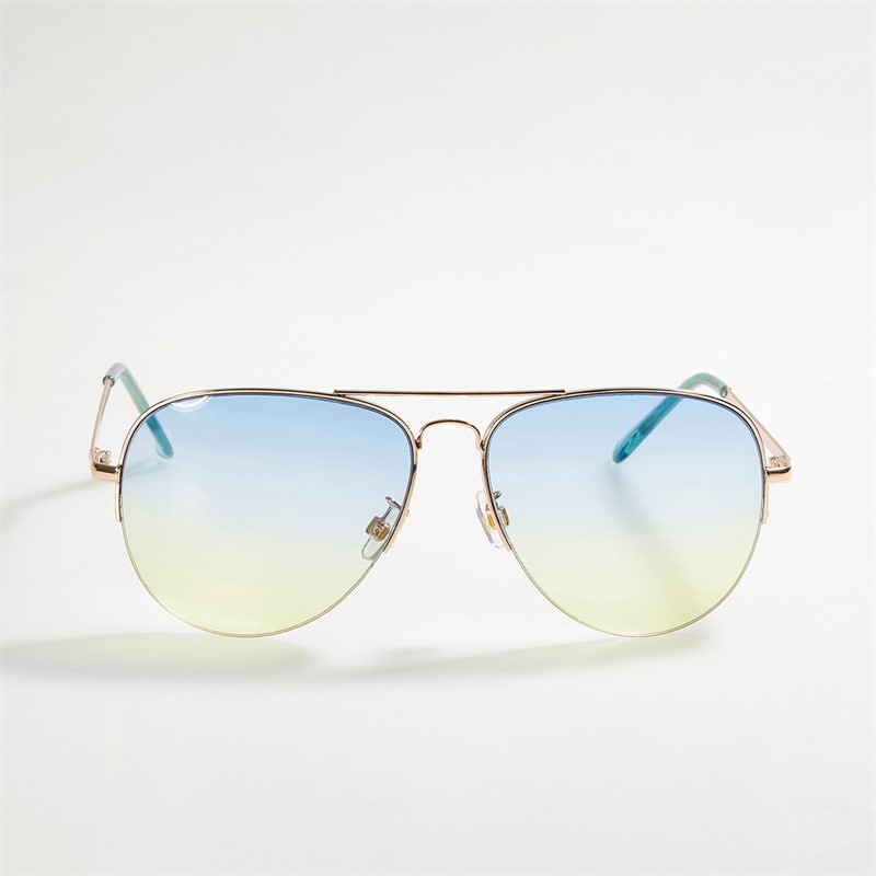 Sunsentials LA Express Aviator Sunglasses Green/Yellow