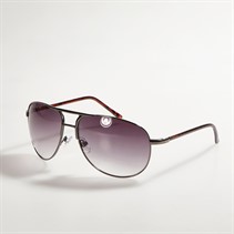 Sunsentials Mens Round Sunglasses Black/Tort